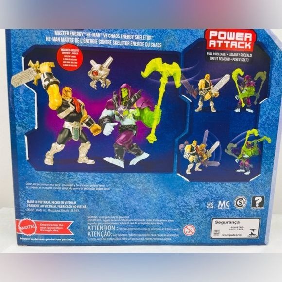 MATTEL MASTERS OF THE UNIVERSE HE-MAN VS SKELETOR FIGURE 5.5” - Picture 4 of 6